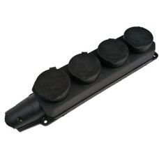 SMARTBUY (SBE-16-1-00-R) розетка прямая 4-местная