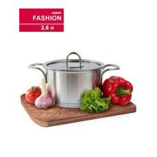 TIMA Кастрюля "FASHION" 2,6л, матовая, с крышкой FM-18 TIMA Кастрюля "FASHION" 2,6л, матовая, с крышкой FM-18