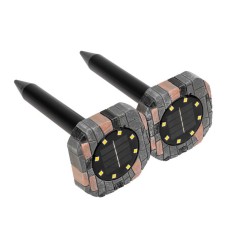 REXANT (71-0087) Набор отпугивателей кротов с садовым фонариком (R20*2 камень)