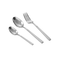 LARA LR10-15/18 Набор столовых приборов LARA ?VEGA?, 18 пр, зерк. полировка, остр. вилка, сатин