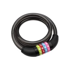 ЧЕТЫРЕ СЕЗОНА (79-0206) ТРОСОВЫЙ КОДОВЫЙ ЗАМОК 100 СМ, ЧЕРНЫЙ