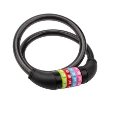 ЧЕТЫРЕ СЕЗОНА (79-0266) ТРОСОВЫЙ КОДОВЫЙ ЗАМОК 65 СМ, ЧЕРНЫЙ