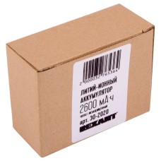 REXANT(30-2020) 18650 АККУМУЛЯТОР UNPROTECTED LI-ION 2600 MAH 3.7 В