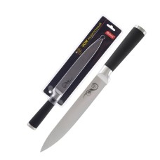 MALLONY Нож с прорезиненной рукояткой MAL-02RS разделочный, 20 см (985362)