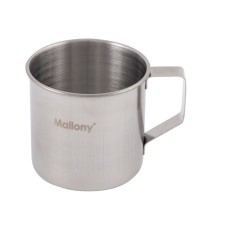 MALLONY Кружка FONTE, объем 250 мл, из нержавеющей стали с загнутыми краями, размер 7*7 см (003062) MALLONY Кружка FONTE, объем 250 мл, из нержавеющей стали с загнутыми краями, размер 7*7 см (003062)