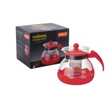 MALLONY Чайник заварочный DECOTTO-1500, объем: 1,5 л, с пластик ручкой, фильтр из нерж стали (910107)