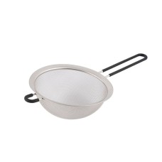 MALLONY Сито-дуршлаг SETACСIO, диам. 18 см (нерж. сталь, силикон.рукоятка) (985528)