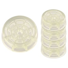 МУЛЬТИДОМ Антивибрационные подставки для стиральных машин и холодильников (круг. прозрач.) d 6см, h2см МТ76-134