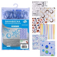 MULTIDOM Занавес д/ван. винил 180x180 см BD34-53