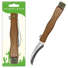 MULTIDOM Нож грибника со щеточкой (дер ручка) AN84-127