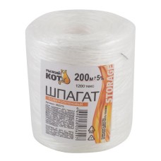 РЫЖИЙ КОТ Шпагат полипропиленовый (бобина) в т/у 1200тэкс, длина 200м (082278)