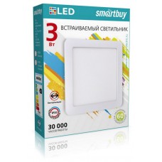 SMARTBUY (SBL-DLSq-3-65K) 3w/6500K