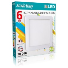 SMARTBUY (SBL-DLSq-6-65K) DL Square 6w/6500K/IP20 SMARTBUY (SBL-DLSq-6-65K) DL Square 6w/6500K/IP20