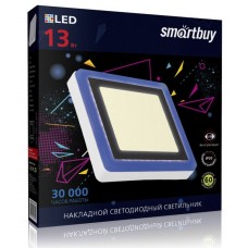 SMARTBUY (SBLSq1-DLB-13-3K-B) квадрат DLB 13w/3000K+B/IP20