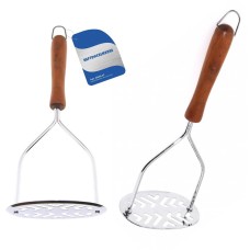 MULTIDOM Картофелемялка хром дерев. ручка AN50-32