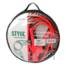 STVOL SBC750 Провода прикуривания 750А 2,5м, 12/24В