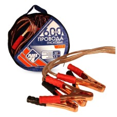 NOVA BRIGHT Провода пусковые 600А с прозрачной изоляцией, в сумке, 2.5м 47010