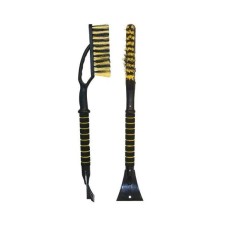 BLACK&BLUE ВВ1002 Щетка для снега cо скребком поролоновая ручка, цветная (65см) 44383 BLACK&BLUE ВВ1002 Щетка для снега cо скребком поролоновая ручка, цветная (65см) 44383