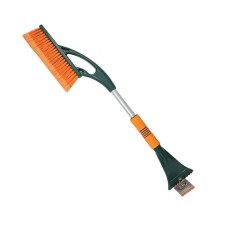 LI-SA LS207 Щетка для снега cо скребком поролоновая ручка, длинная щетина (72см) 39901