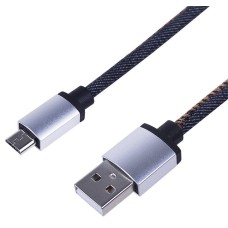 Кабель REXANT (18-4242) USB microUSB, шнур в джинсовой оплетке REXANT