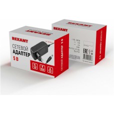 REXANT (200-024-5) Источник питания 110-220 V AC/5 V DC 3 А 15 W с DC разъемом подключения 5.5х2.1, без влагозащиты (IP23) REXANT (200-024-5) Источник питания 110-220 V AC/5 V DC 3 А 15 W с DC разъемом подключения 5.5х2.1, без влагозащиты (IP23)