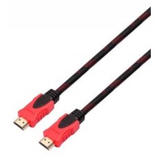 Кабель EXPLOYD EX-K-1410 HDMI-HDMI V1.4 2.0M круглый чёрный-красный