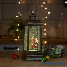 WINTER GLADE Новогодний фонарь Winter Glade Санта-Клаус около елки F209-1 F209-1 WINTER GLADE Новогодний фонарь Winter Glade Санта-Клаус около елки F209-1 F209-1