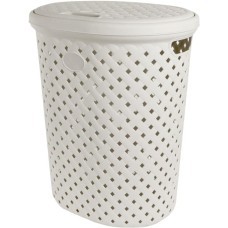 PLAST TEAM PT408711048 Корзина для белья Rattan 42л 415х330х510 мм молочный туман