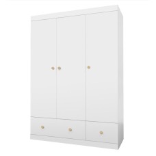 POLINI Шкаф трехсекционный Polini kids Fun 1360, белый (4кор)