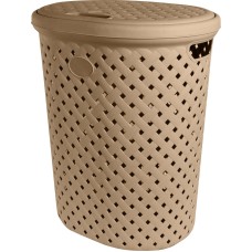 PLAST TEAM PT408711015 Корзина для белья Rattan 42л 415х330х510 мм шоколадный мокко