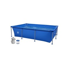 AVENLI Бассейн прямоугольный со стальным каркасом Avenli 2.58м*1.79м*66cм 17805EU,фильтр-насос 300 галлонов