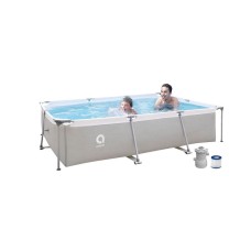 AVENLI Бассейн прямоугольный со стальным каркасом Avenli 3.0м*2.07м*65cм 17771EU, фильтр-насос 300 галлонов