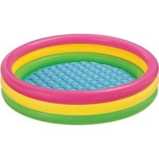INTEX Бассейн надувной 147x33 см. Трехцветный с надувным дном . Арт. 57422NP