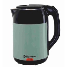 Чайник электрический SAKURA SA-2168BGR (1.8) черн/зелен
