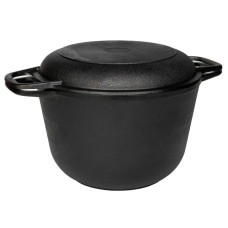 ГАРДАРИКА 1306-4 Кастрюля чугун 6,0л с крышкой-сковородой 550002174 ГАРДАРИКА 1306-4 Кастрюля чугун 6,0л с крышкой-сковородой 550002174