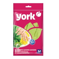 YORK Перчатки резиновые с экстрактом Алоэ (M) 092150