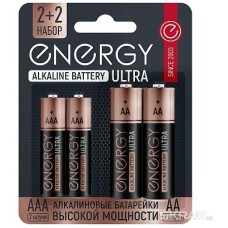 ENERGY Батарейка алкалиновая Energy Ultra LR6+LR03/4B (АА+ААА) 104981