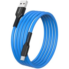 SMARTBUY (iK-12-S21bb) S21 MicroUSB синий, 2.4 А, сил., 1 м