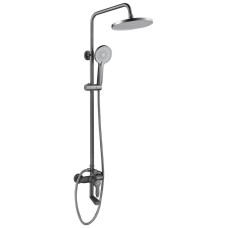 GOTA ROCIO G690272-GOTA Душевая система 3-х функц. со смесителем (в компл. шланг и душ.лейка) графит латунь