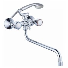 GOTA ROCIO G344510 Orio Смеситель д/ванны с 2-мя рукоятками с изливом S-30см. перекл.душа