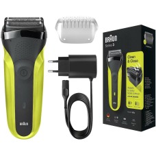BRAUN Бритва сетчатая Series 3 300s реж.эл.:3 питан.:аккум. черный BRAUN Бритва сетчатая Series 3 300s реж.эл.:3 питан.:аккум. черный