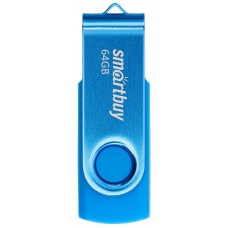 SMARTBUY (SB064GB2TWB) UFD 2.0 064GB Twist Blue синий