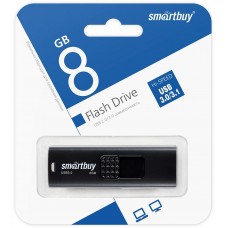 SMARTBUY (SB008GB3FSK) UFD 3.0/3.1 008GB Fashion Black черный