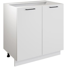 МЕБЕЛЬ-КОМПЛЕКС Шкаф - стол 80см с двумя дверцами Simple Н800 белый/ Белый (1 кор.)