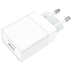 Зарядное устройство BOROFONE (6931474728302) BA47A Mighty 1USB QC3.0 set MIcroUSB белый
