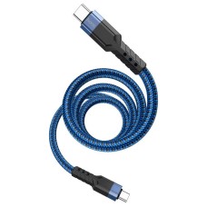 Кабель HOCO (6931474770639) U110 Type-C (m) - Type-C (m) 1.2m - синий