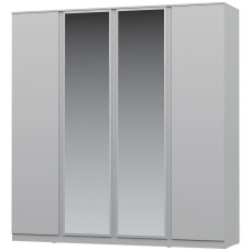 НК-МЕБЕЛЬ STERN шкаф 4-х дверный с зеркалом Белый 72676507 (5 кор.) НК-МЕБЕЛЬ STERN шкаф 4-х дверный с зеркалом Белый 72676507 (5 кор.)