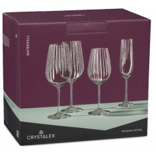 CRYSTALEX CR350101W Набор бокалов для вина WATERFALL 6шт 350мл