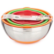 ATTRIBUTE ASS023 Набор мисок с крышками MIX&STORE 3шт 1.5л+2.4л+3.7л