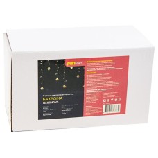 FUNRAY ?Бахрома? IC100WWS, 2*0.6м, 100ламп, тепл.бел., IP20 FUNRAY ?Бахрома? IC100WWS, 2*0.6м, 100ламп, тепл.бел., IP20